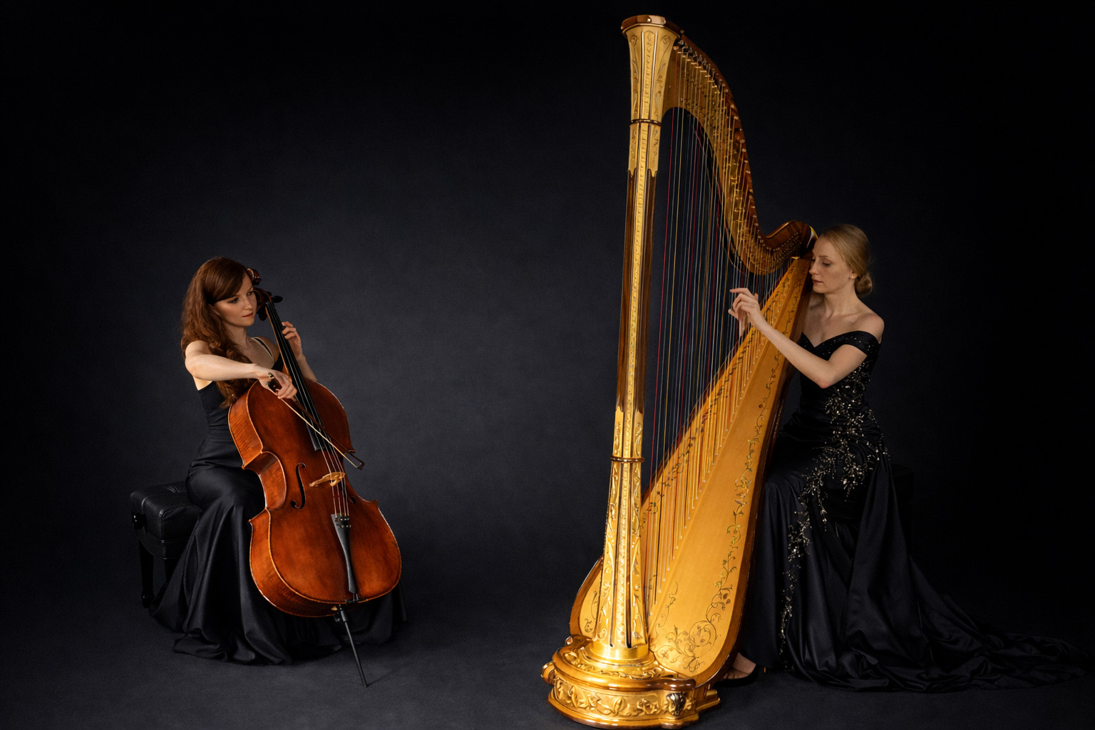 Wiolonczela i harfa
